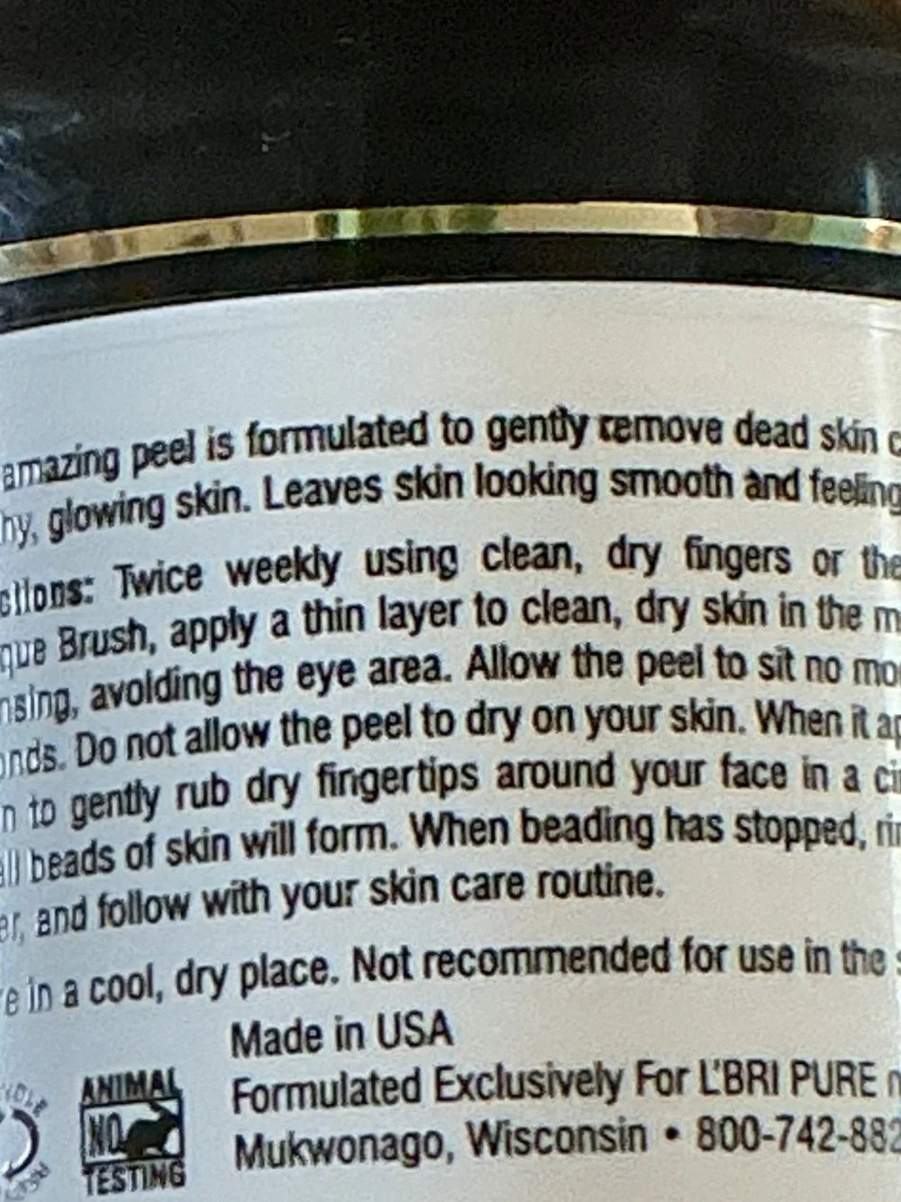 L’BRI Rejuvenating Facial Peel 2 oz New